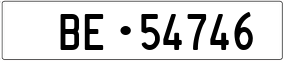 Trailer License Plate